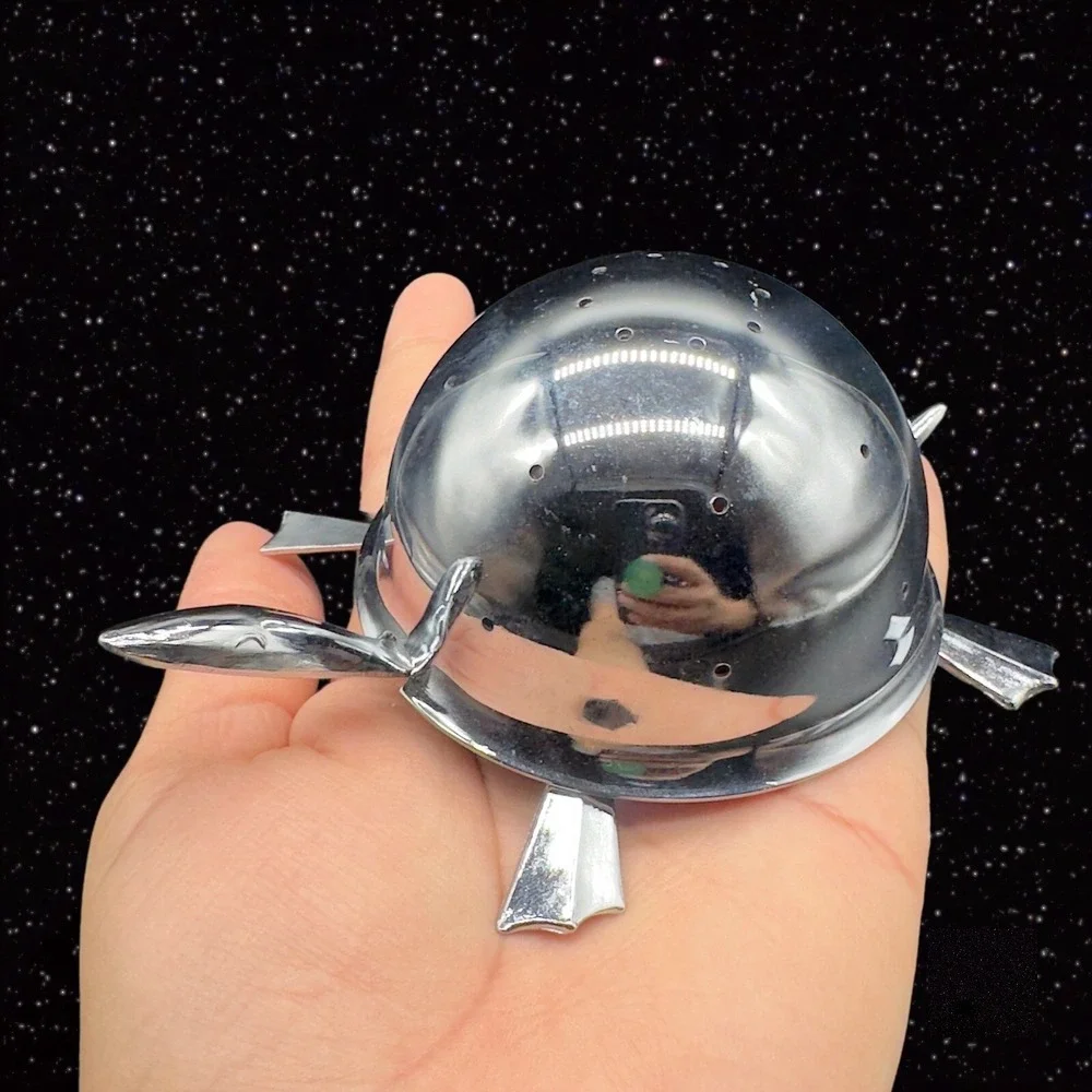 Vintage Irvinware Mock‎ Turtle Hors 'D Oeuvre Appetizer Pick Holder Metal 2.5